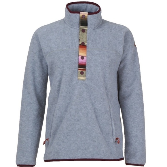 BUTTON ANOUK T-SNAP PULLOVER FLEECE SIZE LARGE - Picture 2 of 12